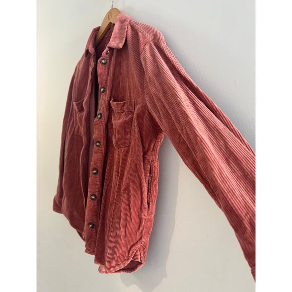 Madewell Corduroy Sunday Shirt Button Down Rose Color Size Medium - Picture 4 of 10